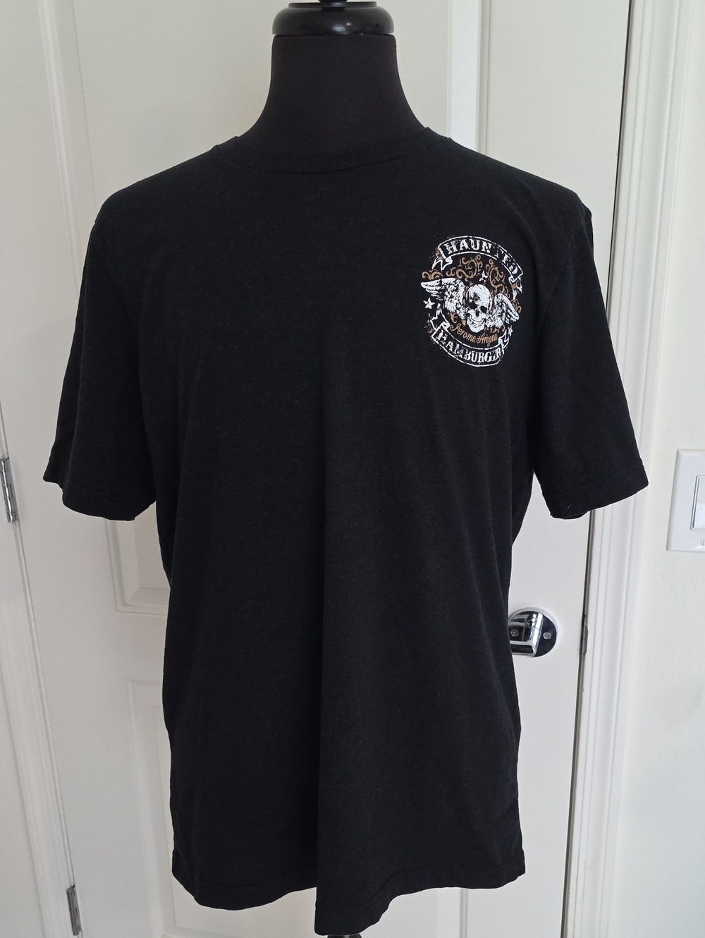 Haunted Hamburger Black Short-Sleeve Graphic Men’s Tee